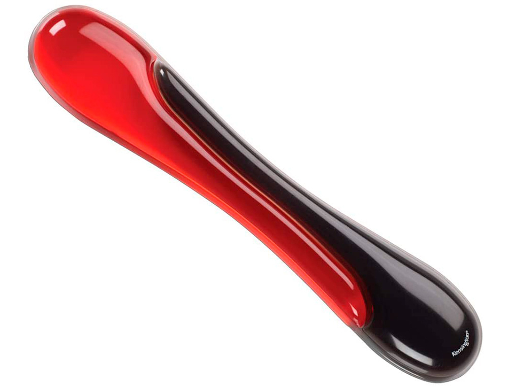 REPOSAMUECAS KENSINGTON DUO GEL TECLADO COLOR NEGRO/ROJO 240X182X25 MM