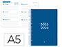 AGENDA ESCOLAR LIDERPAPEL 25- 26 ESPIRAL BASIC AZUL OSCURO SEMANA VISTA A5 BILINGE PAPEL FSC 70 GR