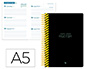AGENDA ESCOLAR LIDERPAPEL 25-26 ESPIRAL CLASSIC NEGRO SEMANA VISTA A5 BILINGE PAPEL FSC 70 GR