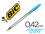 BOLIGRAFO BIC CRISTAL FUN TURQUESA PUNTA 1,6 MM