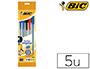 BOLIGRAFO BIC CRISTAL ORIGINAL BOLSA DE 5 UNIDADES COLORES SURTIDOS 2 AZUL /1 NEGRO /1 ROJO /1 VERDE