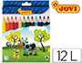LAPICES DE COLORES JOVI MAXI TRIANGULARES ESTUCHE DE 12 UNIDADES COLORES SURTIDOS