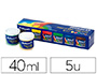 PINTURA A DEDOS PELIKAN 40 ML CD/40S CAJA DE 5 COLORES SURTIDOS