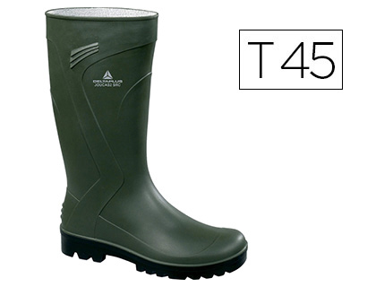 BOTA DELTAPLUS DE SEGURIDAD JOUCA PVC VERDE SUELA DE TACOS TALLA 45