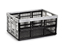 CAJA PLEGABLE PLASTICFORTE 32 LITROS PLASTICO COLOR PLATA 480X350X230 MM