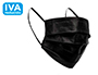MASCARILLA FACIAL QUIRURGICA NEGRA DESECHABLE 3 CAPAS FILTRACION 95% TIPO I