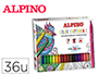 ROTULADOR ALPINO COLOR EXPERIENCE TRIANGULAR CAJA DE 36 UNIDADES COLORES SURTIDOS