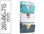 EXPOSITOR MURAL CEP RIVIERA PLASTICO JUEGO DE 3 UNIDADES 361X86X715 MM