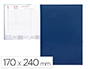 AGENDA ENCUADERNADA LIDERPAPEL CRETA 17X24 CM 2024 DIA PAGINA COLOR AZUL PAPEL 70 GR