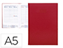 AGENDA ENCUADERNADA LIDERPAPEL CRETA 15X21 CM 2024 SEMANA VISTA COLOR ROJO PAPEL 70 GR