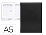 AGENDA ENCUADERNADA LIDERPAPEL CRETA 15X21 CM 2024 SEMANA VISTA COLOR NEGRO PAPEL 70 GR