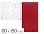 AGENDA ENCUADERNADA LIDERPAPEL CRETA 8X15 CM 2024 SEMANA VISTA COLOR ROJO PAPEL 70 GR