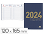 DIETARIO LIDERPAPEL 12X16,5 CM 2024 OCTAVO COLOR AZUL PAPEL 70 GR