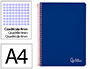 CUADERNO ESPIRAL LIDERPAPEL A4 WITTY TAPA DURA 80H 90GR CUADRO 4MM CON MARGEN COLOR AZUL OSCURO