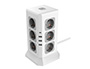 REGLETA Q-CONNECT ENCHUFE MULTIPLE 16 EN 1 CABLE 2 MT 12 TOMAS DE CORRIENTE+3 USB+1 USB TIPO C 120X120X210MM