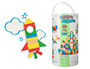 JUEGO INFANTIL IMAGINOVO MADERA CONSTRUCCION DE BLOQUES +12 MESES 100 PIEZAS 29X29X3,5CM