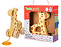 JUEGO INFANTIL IMAGINOVO MADERA JIRAFA PARA ARRASTRAR CON RUEDAS +12 MESES 16X12X5,4CM