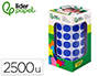 GOMETS LIDERPAPEL AUTOADHESIVO CIRCULOS 15 MM AZUL ROLLO DE 2500 UNIDADES EN CAJA DE CARTON
