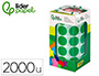 GOMETS LIDERPAPEL AUTOADHESIVO CIRCULOS 20 MM VERDE ROLLO DE 2000 UNIDADES EN CAJA DE CARTON