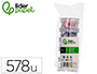 OJO ADHESIVO LIDERPAPEL TAMAOS Y COLORES SURTIDOS 5 BOTES ADAPTABLES CON 578 UNIDADES