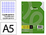 RECAMBIO LIDERPAPEL A5 100 HOJAS 75GR CUADRO 6MM CON MARGEN 6 TALADROS