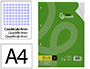 RECAMBIO LIDERPAPEL A4 100 HOJAS 75GR CUADRO 4MM CON MARGEN 4 TALADROS