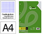 RECAMBIO LIDERPAPEL A4 100 HOJAS 75GR CUADRO 4MM CON MARGEN SIN TALADROS