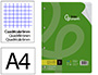 RECAMBIO LIDERPAPEL A4 100 HOJAS 75GR CUADRO 6MM 4 TALADROS CON MARGEN