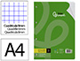 RECAMBIO LIDERPAPEL A4 100 HOJAS 75GR CUADRO 8MM CON MARGEN 4 TALADROS