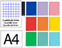 CUADERNO ESPIRAL LIDERPAPEL A4 MICRO WITTY TAPA DURA 120H 90GR CUADRO 5MM 5 BANDAS 4 TALADROS COLORES SURTIDOS