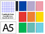 CUADERNO ESPIRAL LIDERPAPEL A5 MICRO WITTY TAPA DURA 120H 90GR CUADRO 5MM 5 BANDAS 6 TALADROS COLORES SURTIDOS