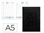AGENDA ENCUADERNADA LIDERPAPEL CRETA 150X210 MM 2026 DIA PAGINA NEGRO PAPEL 70 GR