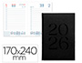 AGENDA ENCUADERNADA LIDERPAPEL CRETA 170X240 MM 2026 DIA PAGINA NEGRO PAPEL 70 GR
