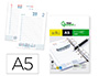 RECAMBIO AGENDA ANILLAS LIDERPAPEL 148X205 MM DIN A5 2026 DIA PAGINA PAPEL 70 GR