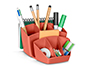 ORGANIZADOR DE SOBREMESA CEP TERRA NOVA 8 DEPARTAMENTOS COLOR TERRACOTA 143X158X93 MM
