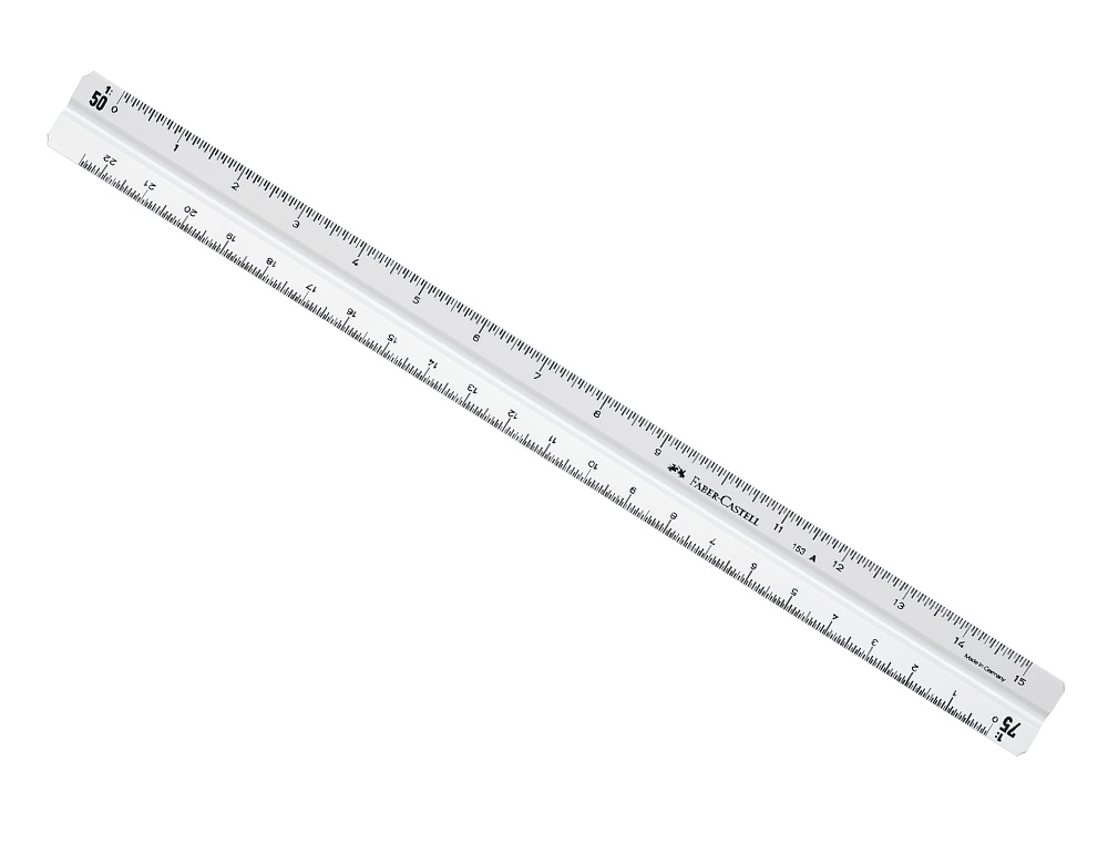 ESCALA FABER PLASTICO 153-A 1:20-25-50-75-100-125