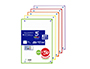 RECAMBIO OXFORD DIN A4 200+50 HOJAS GRATIS CUADRO 5 MM 4 TALADROS CON BANDA 5 COLORES VIVOS