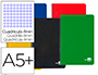 CUADERNO ESPIRAL LIDERPAPEL CUARTO TAPA DURA 80H 60 GR CUADRO 4MM CON MARGEN COLORES SURTIDOS