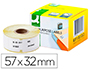 ETIQUETA ADHESIVA REMOVIBLE Q-CONNECT KF18532 COMPATIBLE DYMO 11354 TAMAO 57X32 MM CAJA CON 1000 ETIQUETAS