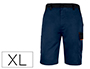 PANTALON DE TRABAJO DELTAPLUS BERMUDA CINTURA AJUSTABLE 5 BOLSILLO COLOR AZUL NARANJA TALLA XL